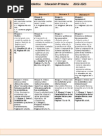 Enero - 4to Grado Dosificación (2022-2023)