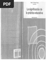 Perales La Significación de La Práctica Educativa.