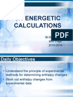 5.1 Energetics Calculations