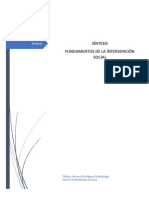 Síntesis Fundamentos de La Intervención Social