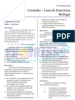 Cursinho - Biologia - Lista 01 - Componentes Químicos Da Célula