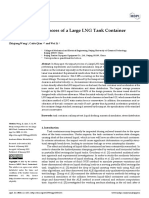 Study On Impact Process of A Large LNG Tank Contai