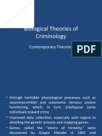 Biological Theories of Criminology Contemporary Theories