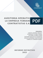 Informe de Auditoria Operativa de Terranova S.A.C