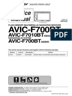 Pioneer Avic-F700bt f7010bt SM