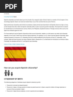 Dual Citizenship in Spain