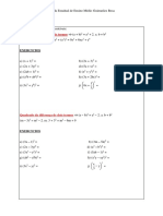 Exercícios (Quadrado Da Soma e Quadrado Da Diferença)