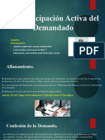 La Participación Activa Del Demandado