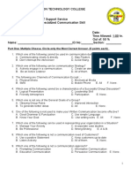 Utilize Specilized Comm Skill Exam