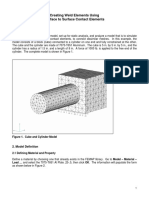 Creating Weld Elements Using Surface To Surface Contact Elements