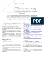 Evaluating Diesel Fuel Lubricity by An Injection Pump Rig: Standard Test Method For