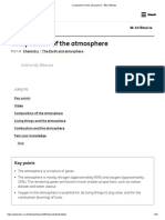 Composition of The Atmosphere