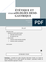 Dietetique Et Pathologie Oesogastrique Finale