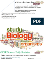 GCSE Science Daily Revision Tasks