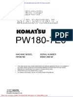 Komatsu Pw180 7e0 Shop Manual