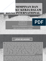 Kepemimpinan Dan Perilaku Kerja Dalam Bisnis International Fix