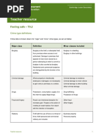 Law and Criminality - Teacher Resource