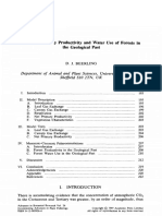 The Net Primary Productivity and Water Use of Forests in The Geological Past