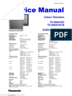 Colour Television TX-29AS10C TX-29AS10C/B EURO-4H Chassis: Specifications Technische Daten