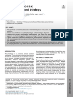 Pneumothorax: Classification and Etiology