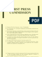 Press Commissions and Press Council of India