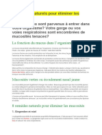 8 Remèdes Naturels Pour Éliminer Les Mucosités