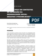 A Psicologia em Contextos de Expressao Da Desigual