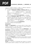 Contrato de Inversión - INVERSIONES ARMED - CORPORACION COMERCIAL AMAZONICA MCA.R S.A.