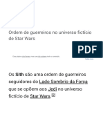 A Ordem Dos Sith