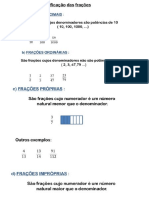 Classificacao de Fracoes