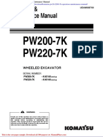 Komatsu Pw20 2200 7k Operation Maintenance Manual