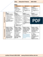 Octubre - 4to Grado Dosificación (2022-2023)