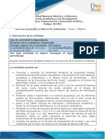 803 - 2023 - T1 - Guia de Actividades y Rúbrica de Evaluación Tarea 1 - Álgebra