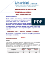 Trabaj0 Academidad Investigacion Operativa