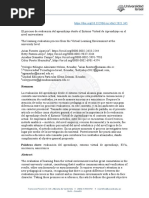 El Proceso de Evaluación Del Aprendizaje Desde El Entorno Virtual de Aprendizaje en El Nivel Universitario