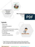 Taller Intensivo de Formación Continua para Docentes