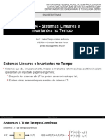 Aula 04 - Sistemas Lineares e Invariantes No Tempo