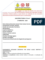 História 6 Ano A Planejamento 2 Bimestre - 2023