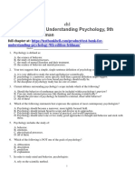 Test Bank For Understanding Psychology 9th Edition Feldman