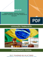 Aula 6 - UC1 - Legislação Trabalhista Continuação