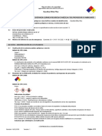 Hoja de Datos de Seguridad Gasolina Efitec PLUS