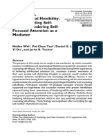 Mindfulness, Psychological Flexibility, and Counseling Self-Efficacy: Hindering Self - Focused Attention As A Mediator