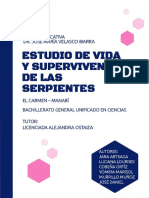 Proyecto Estudio de Vida y Supervivencia de Las Serpientes