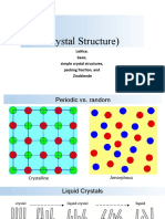 Lecture #2 Crystallography