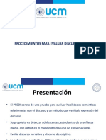 Procedimientos para Evaluar Discurso