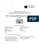 201 11 Fun Ndraisin NG Effe Ectiven Ness S Survey Repor RT: TH IN He Urba Nstitu AN UTE