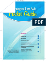 Psychological First Aids Pocket Guide