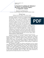 Examining The Potential of Combining The Methods of Grounded Theory and Narrative Inquiry - A Comparative Analysis