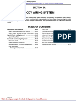 Daewoo Matiz 2000 2013 Body Electrical Wiring System