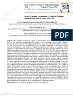 Regional Integration and Economic Development: A Study of Economic Community of West African States, 2015-2020